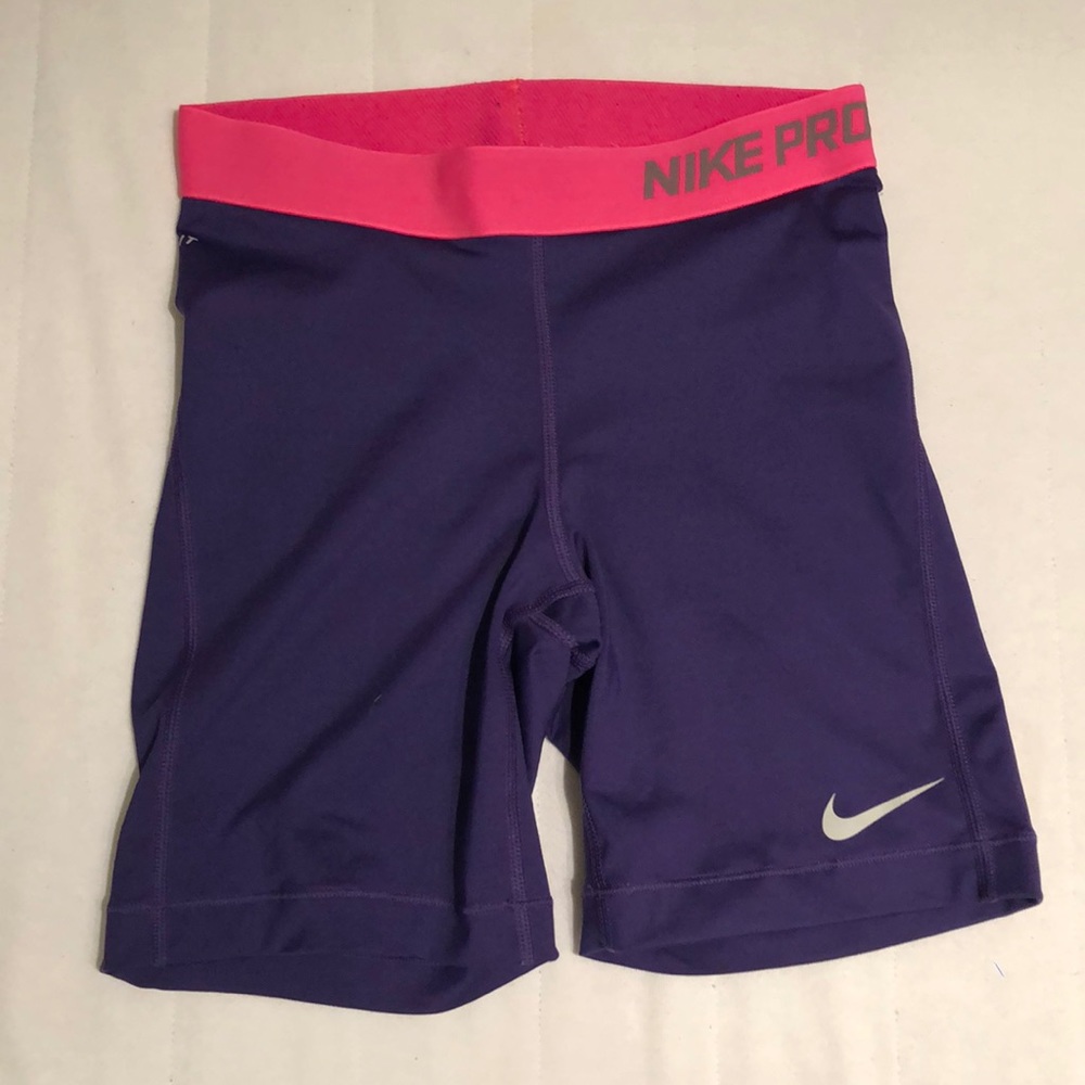 Nike Pro Purple Dri-FIT Shorts